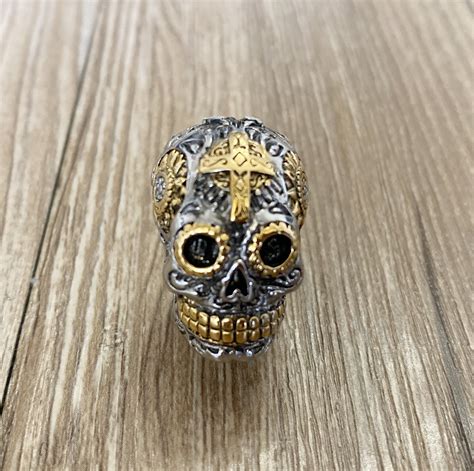 steel skull cabinet knob|skull dresser.